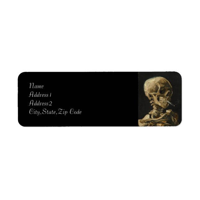 Skull with a Burning Cigarette by Van Gogh (Front)