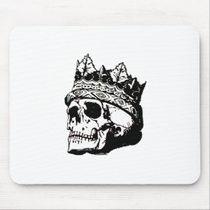 Skull with a Crown Mouse Pad