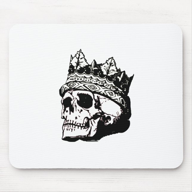 Skull with a Crown Mouse Pad (Front)
