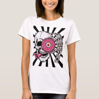 Skull with a Doughnut Eye T-Shirt