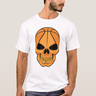 Skull with Basketball Head T-Shirt