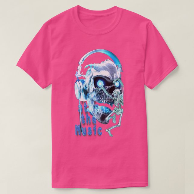 Skull with Beard 2 1 T-Shirt (Design Front)