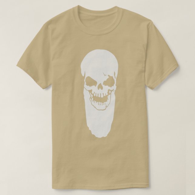 Skull with beard 2 T-Shirt (Design Front)