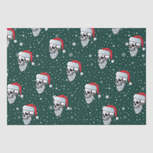 Skull with Beard Christmas Tissue Paper