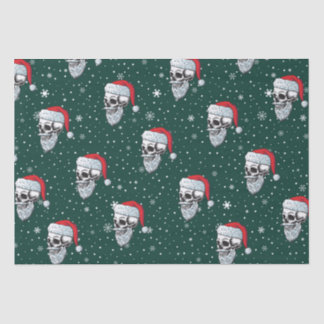 Skull with Beard Christmas Tissue Paper