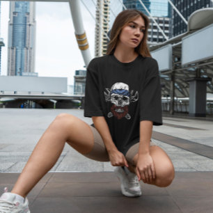 Skull With Beard  T-Shirt