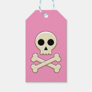 Skull with Bones Gift Tags