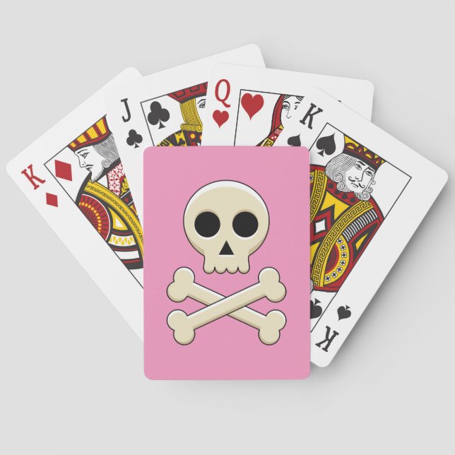 Skull with Bones Playing Cards (Back)