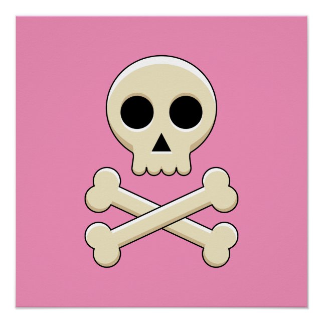 Skull with Bones Poster (Front)