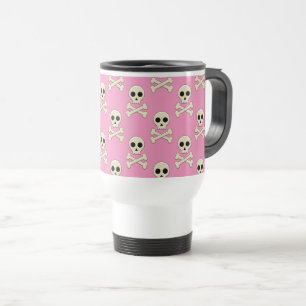 Skull with Bones Travel Mug
