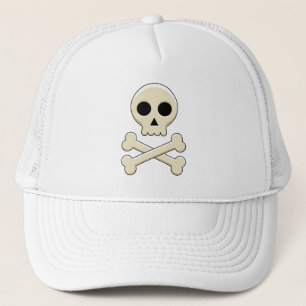 Skull with Bones Trucker Hat