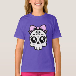 Skull with Bow  T-Shirt