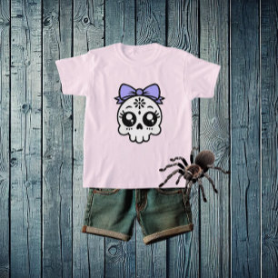 Skull with Bow  T-Shirt
