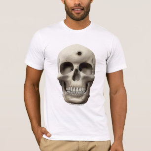 Skull with Bullet Hole T-Shirt