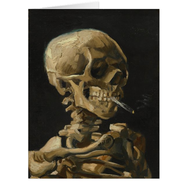 Skull with Burning Cigarette by van Gogh (Front)