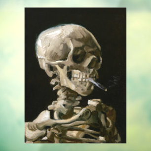 Skull with Burning Cigarette by Vincent van Gogh