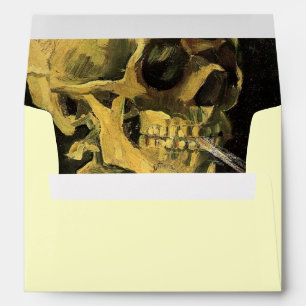 Skull with Burning Cigarette by Vincent van Gogh Envelope