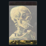 Skull with Burning Cigarette by Vincent van Gogh Stationery<br><div class="desc">Skull with Burning Cigarette by Vincent van Gogh is a vintage fine art post impressionism still life painting. A portrait of human skeleton smoking. Great image to use for anti-smoking products. Smoking kills 1, 000s every year, help someone to quit smoking today. Great image for Halloween or Día de los...</div>