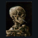 Skull with Burning Cigarette Vincent van Gogh Art Poster<br><div class="desc">Vincent van Gogh (Dutch, 1853 - 1890) Skull of a Skeleton with Burning Cigarette, 1885–86, Oil on canvas Unframed: 32 cm × 24.5 cm (13 in × 9.6 in) Early work by Vincent van Gogh. This small painting is part of the permanent collection of the Van Gogh Museum in Amsterdam....</div>