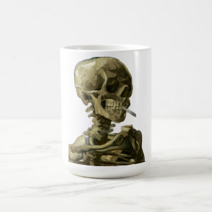Skull with Cigarette by Van Gogh Coffee Mug