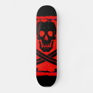Skull with Crossed Swords Creepy Artwork Skateboard