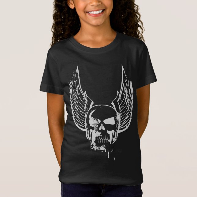 Skull with Ethereal Wings T-Shirt (Front)