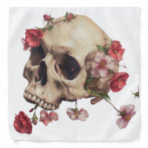 Skull with flowers