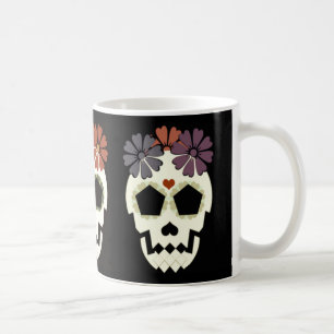 Skull With Flowers Mug