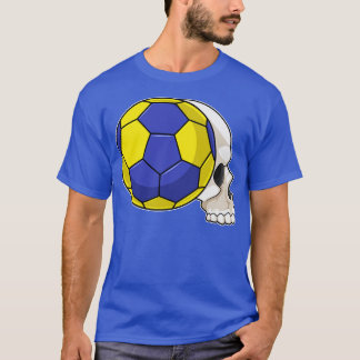 Skull with Handball Sports T-Shirt