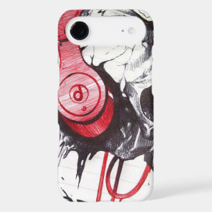 Skull with Headphones Design