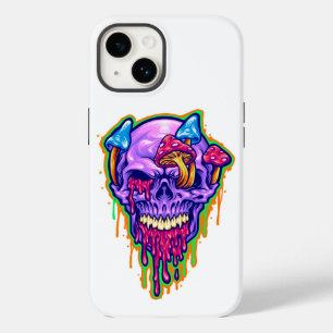 Skull with mushrooms and ooze Case-Mate iPhone 14 case