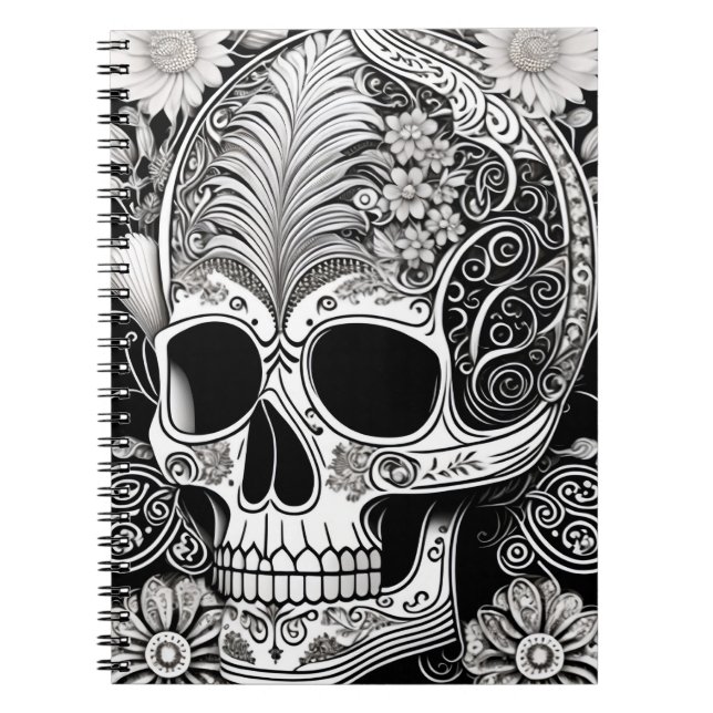 Skull with ornaments notebook (Front)