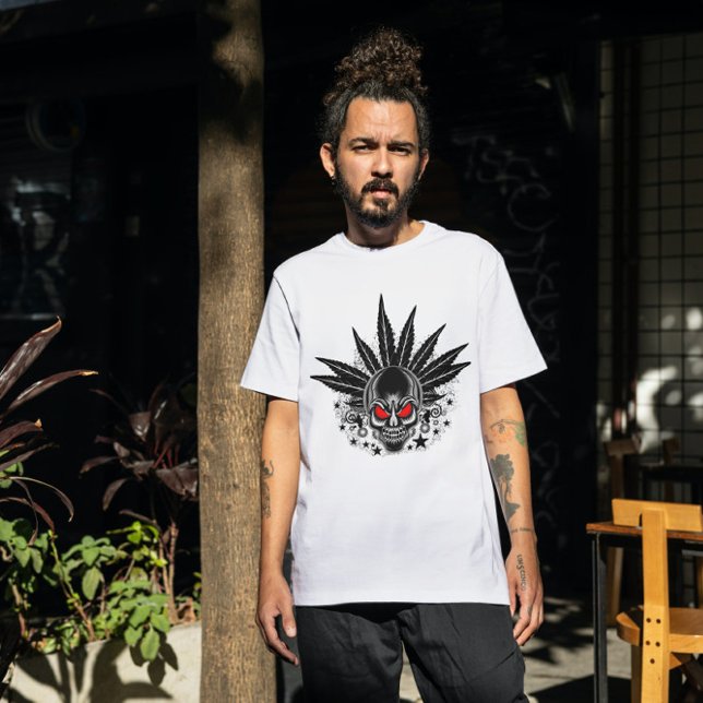 Skull With Red Eyes Tri-Blend Shirt (Creator Uploaded)