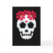 Skull With Red Flowers