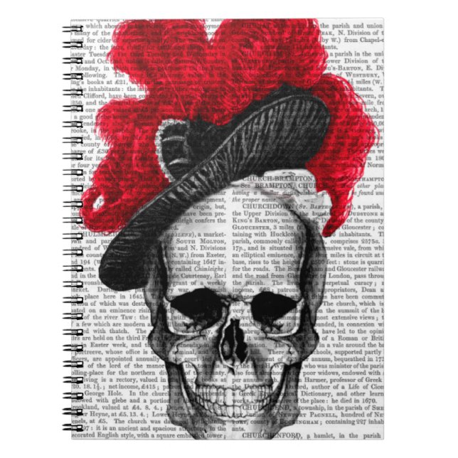 Skull with Red Hat Notebook (Front)