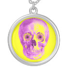 SKULL WITH RETRO DAISY EYES