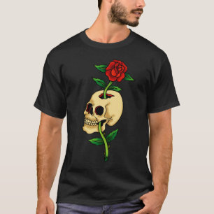 Skull with Rose T-Shirt