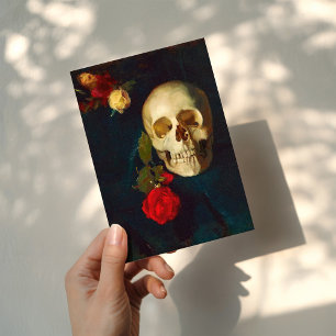 Skull with Roses   Carl Schuch