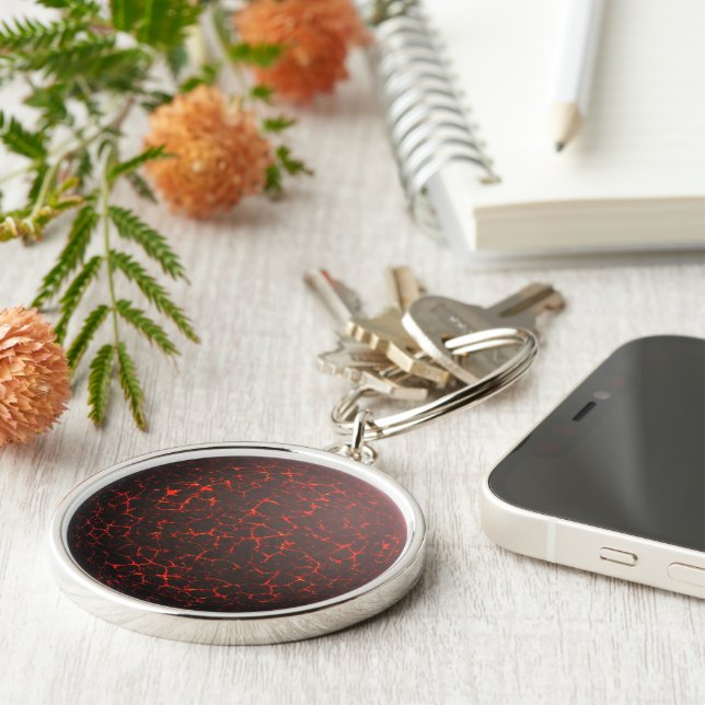 Skull With Samurai Helmet Key Ring (Side)