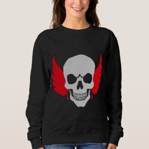 Skull with wings sweatshirt