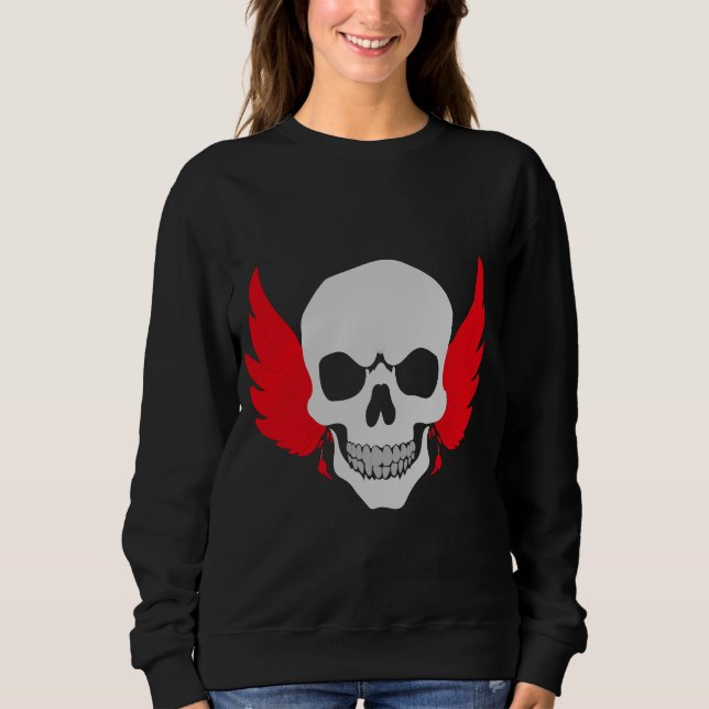 Skull with wings sweatshirt (Front)