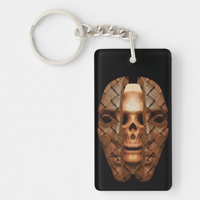 Skull Within: Unveiling Inner Complexity Key Ring (Front)