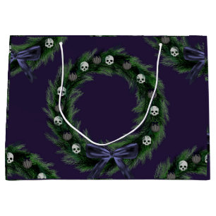 Skull Wreath Large Gift Bag