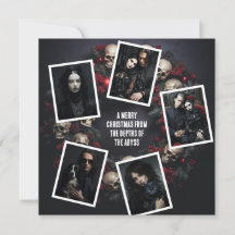 Skull Wreath Photos Goth Christmas  Custom Message