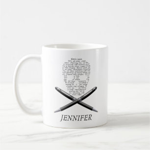 Skull Writer Coffee Mug