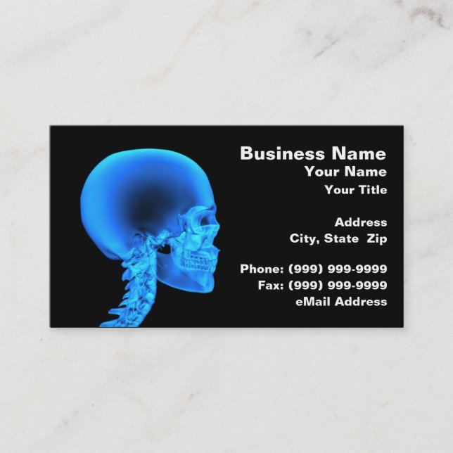 Skull X-Ray Business Card (Front)