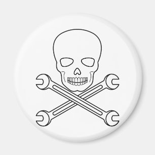 Skull-X-Wrenchs Magnet