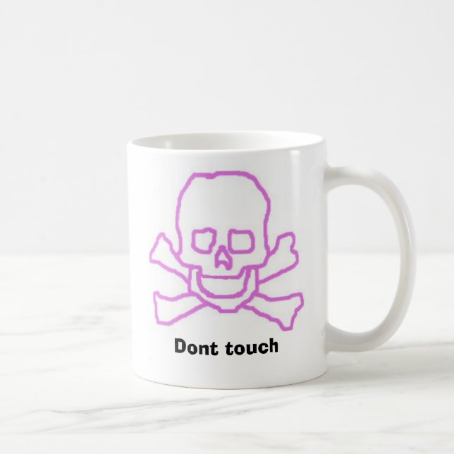 skullandbones, Dont touch Coffee Mug (Right)