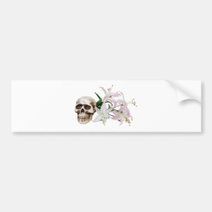 SkullFlowers051409 Bumper Sticker