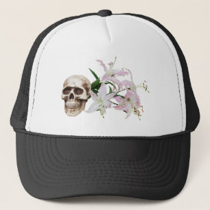 SkullFlowers051409 Trucker Hat